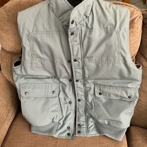 Men's Light Gray Padded Vest
